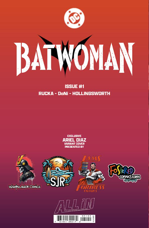PRESALE - FOSTERED COMICS MEGACON EXCLUSIVE - BATWOMAN #1 ARIEL DIAZ CARDSTOCK